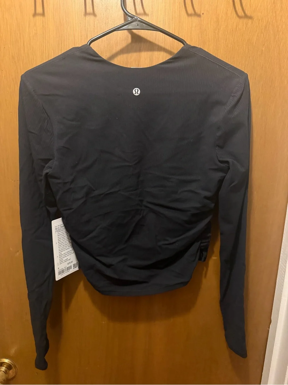 lululemon athletica Black Long Sleeve V-Neck Top